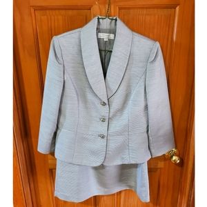 Silver Tahari Skirt Suit 12